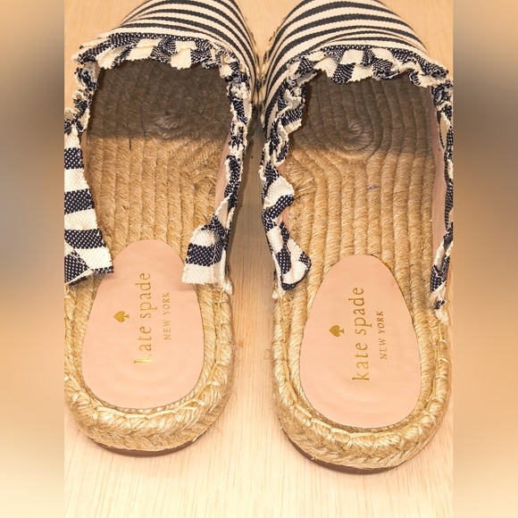 Kate Spade Laila Espadrille Mule Black/Cream Size 10M - Picture 3 of 5